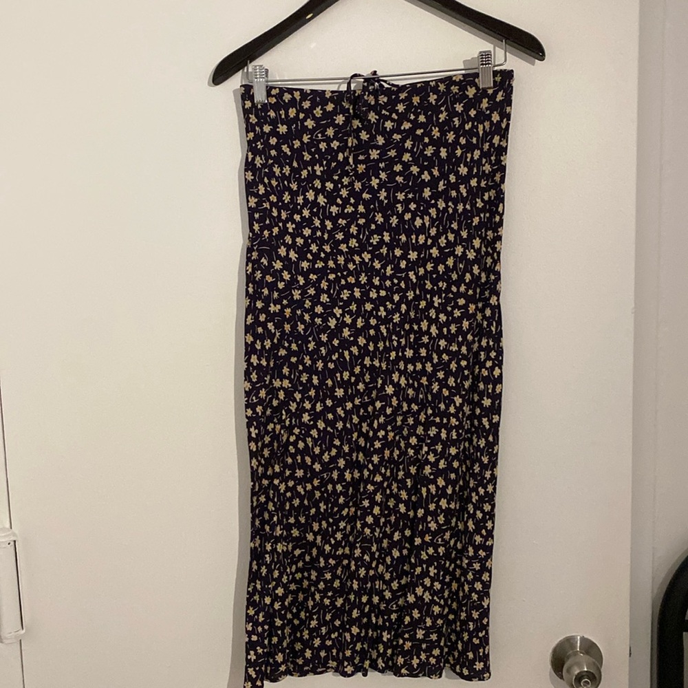 Madewell floral skirt